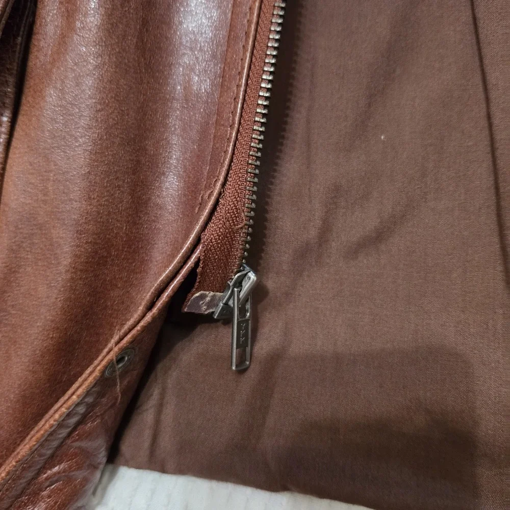 Vintage Madison Creek Outfitters Leather Western Ranch Field Jacket Mens XL